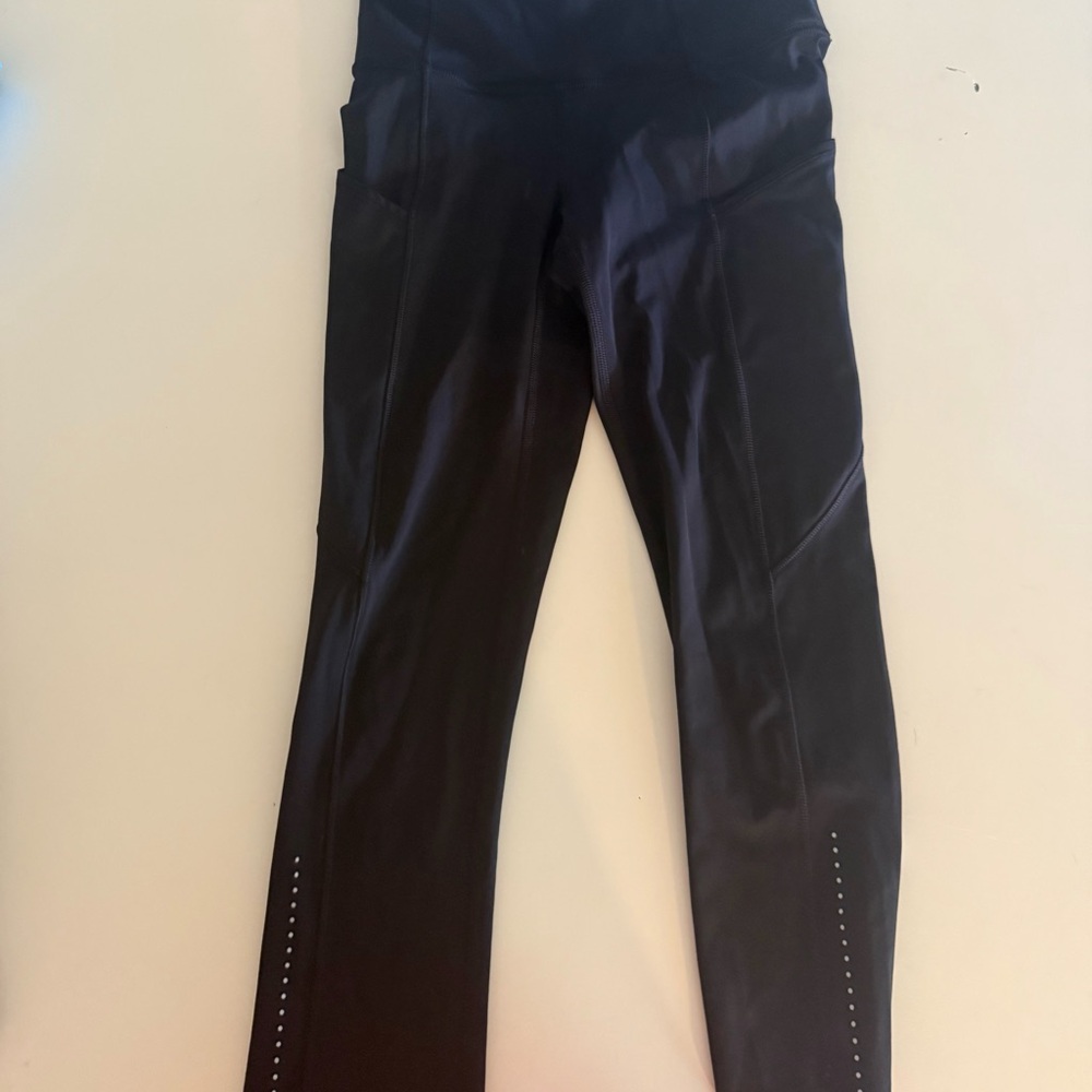 lululemon athletica Fast and Free Cropped Black Leggings